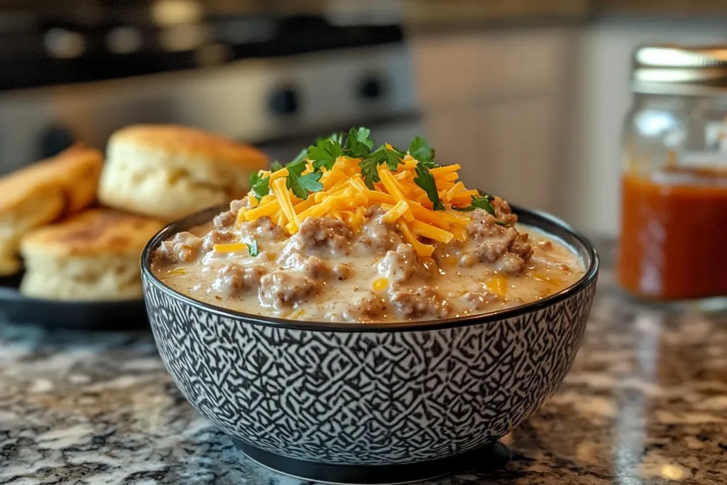 What was the original name for sausage gravy?