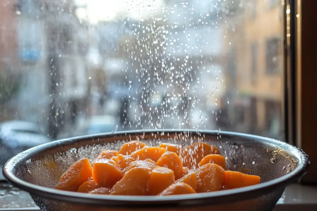 Should I rinse canned sweet potatoes?