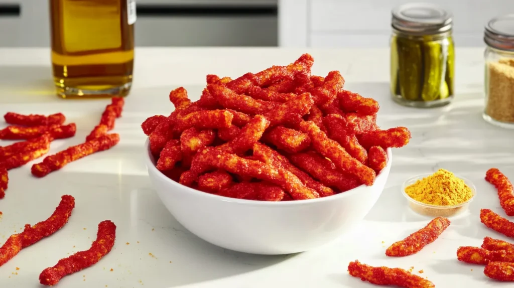 homemade Dill Pickle Hot Cheetos